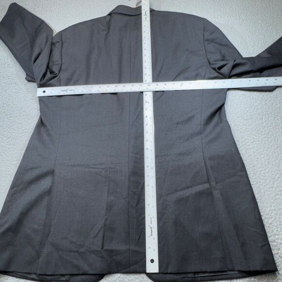 Canali Sport Coat Men 46 Long Gray talian Wool‎ Jacket Blazer 13290 Custom Fit - Picture 13 of 16